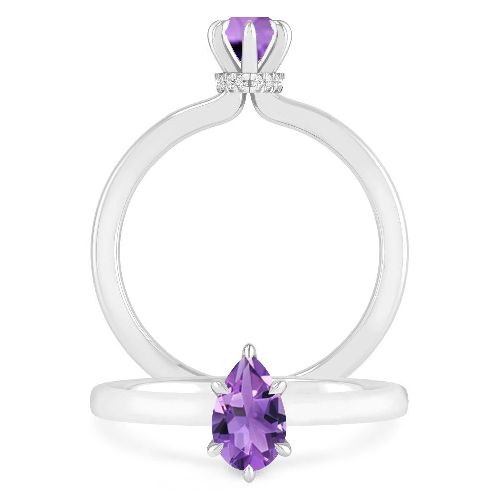 White Gold - Amethyst