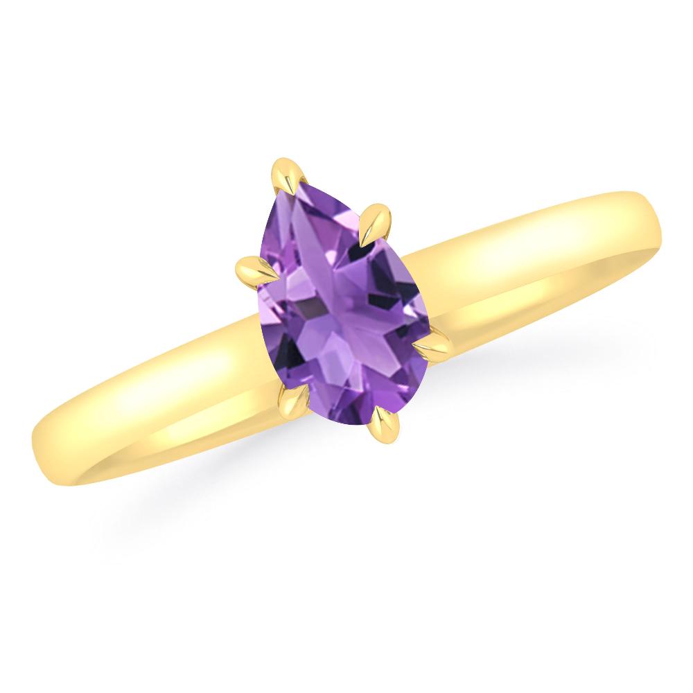 Yellow Gold - Amethyst
