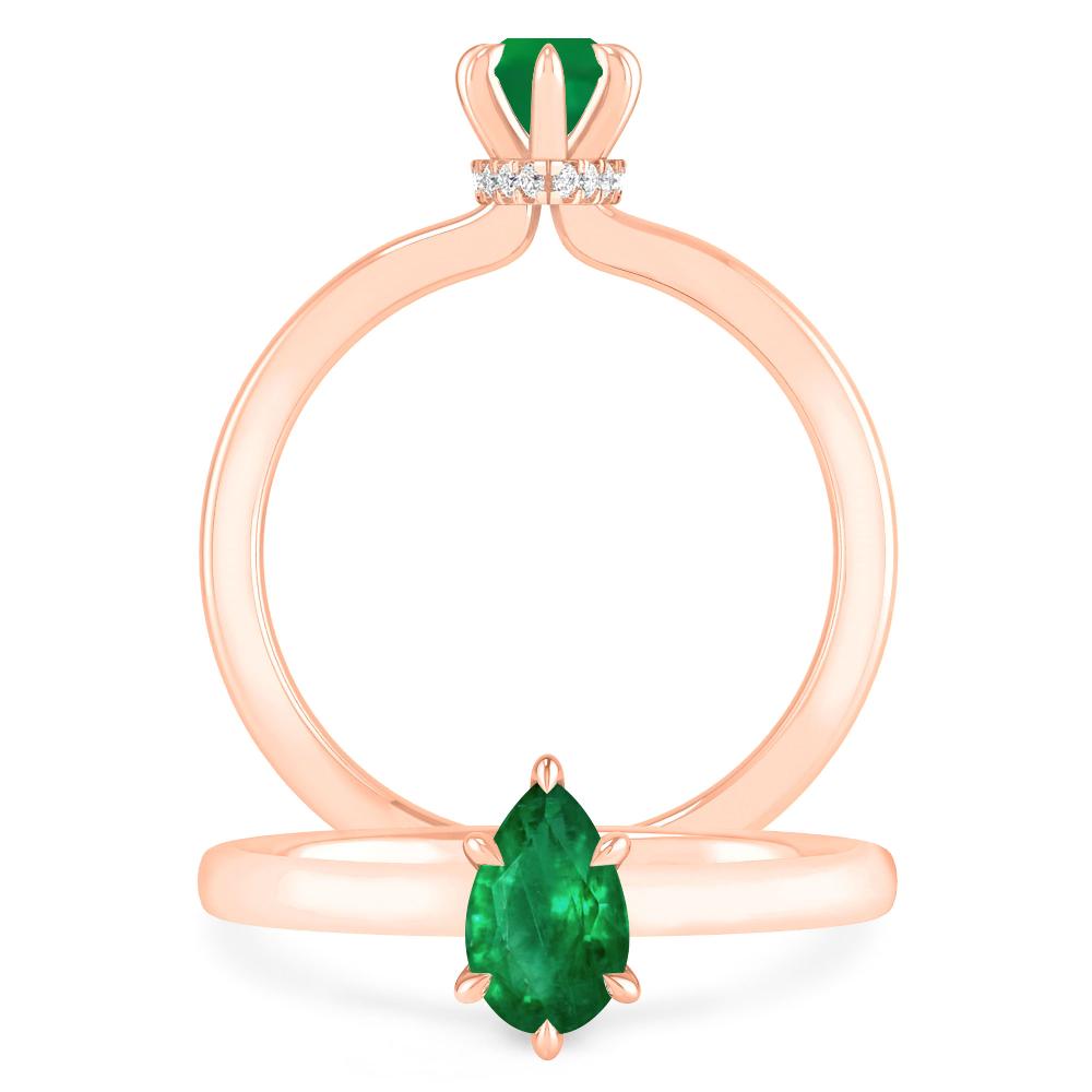 Rose Gold - Emerald