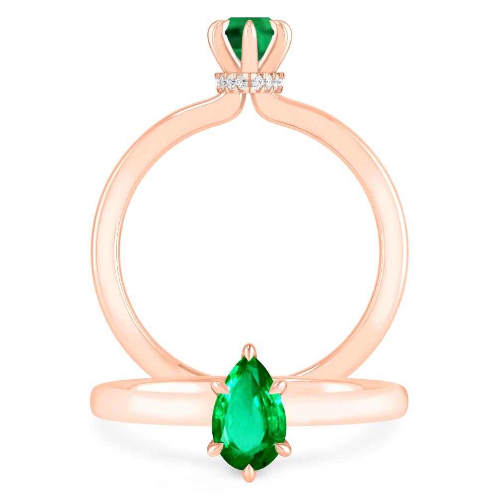 Rose Gold - Emerald