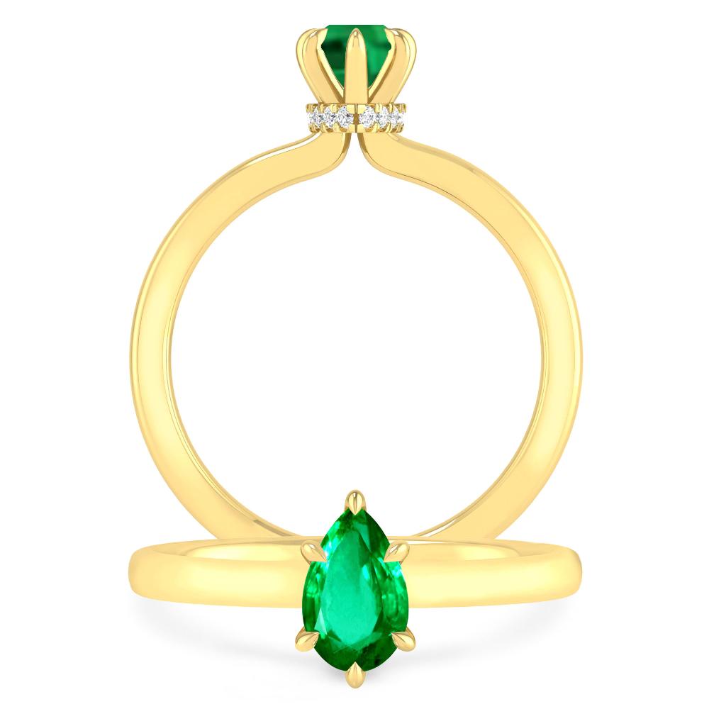 Yellow Gold - Emerald