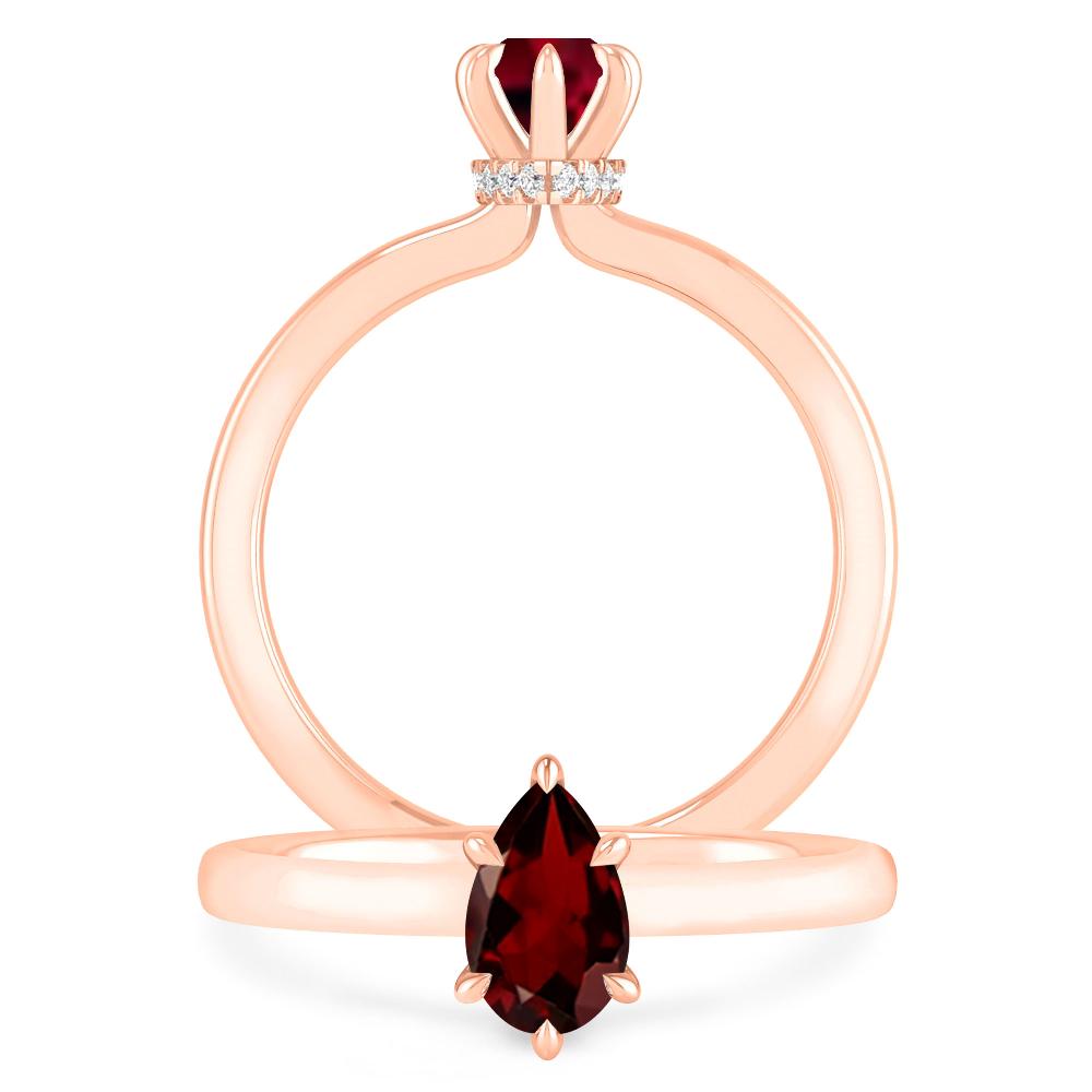 Rose Gold - Garnet