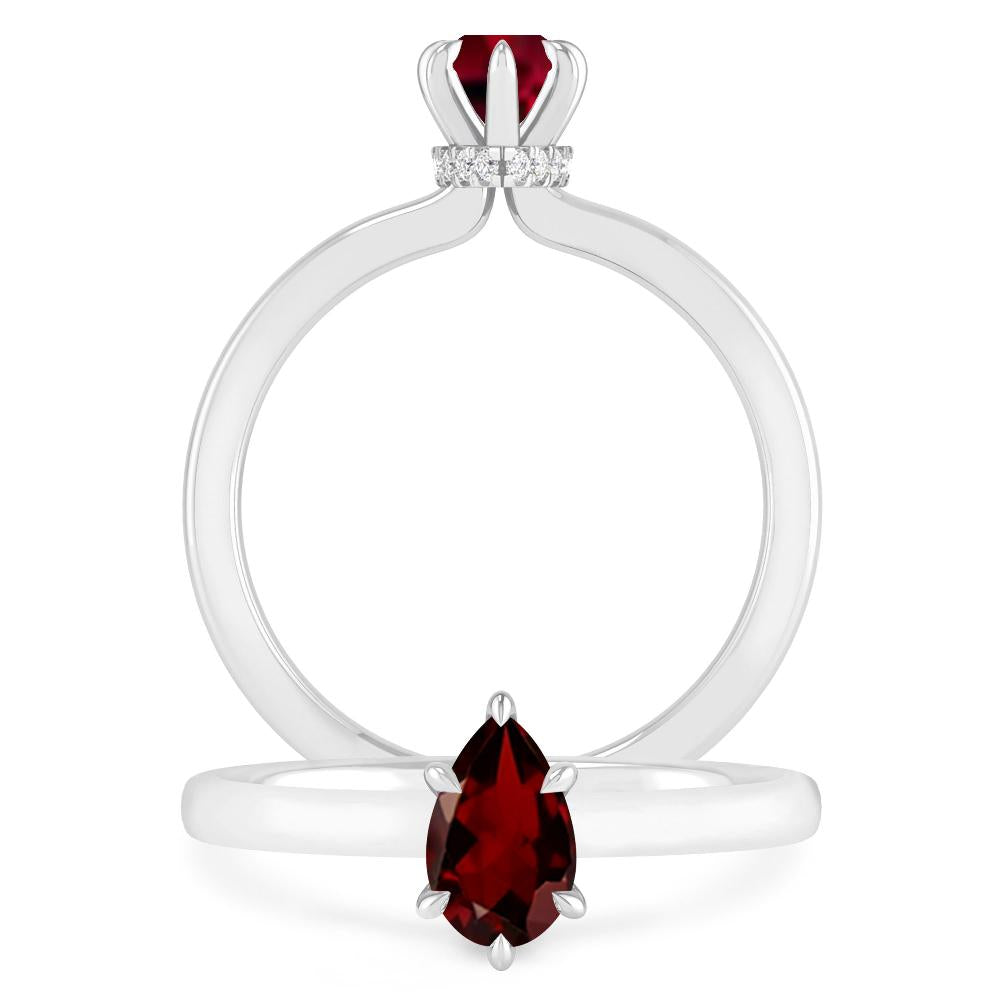 White Gold - Garnet