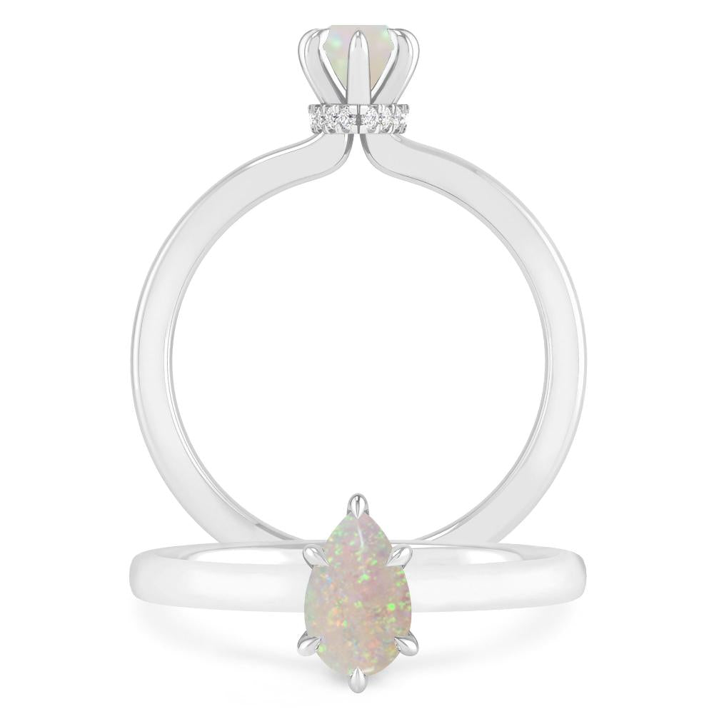 White Gold - Opal