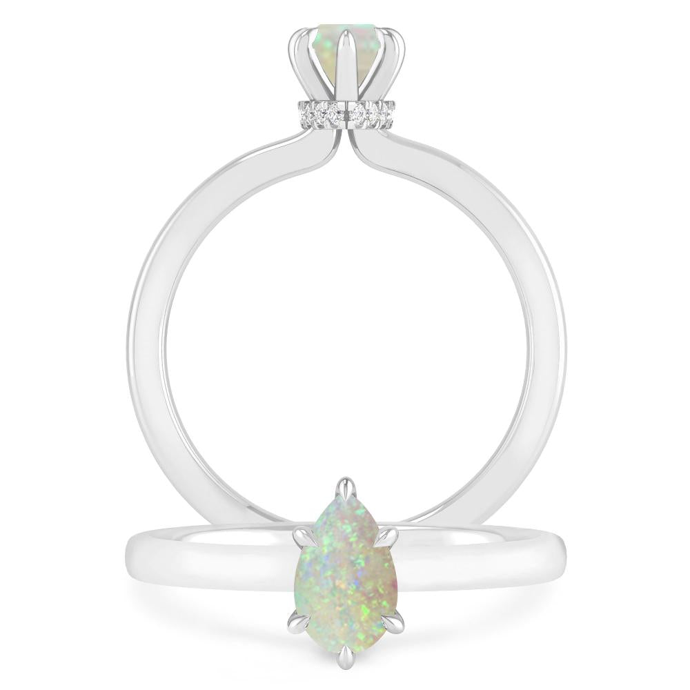 White Gold - Opal