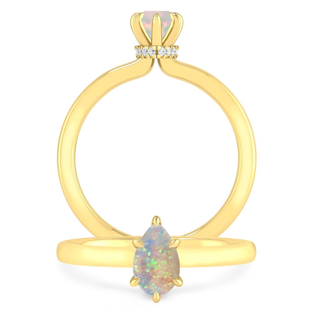 Yellow Gold - Opal