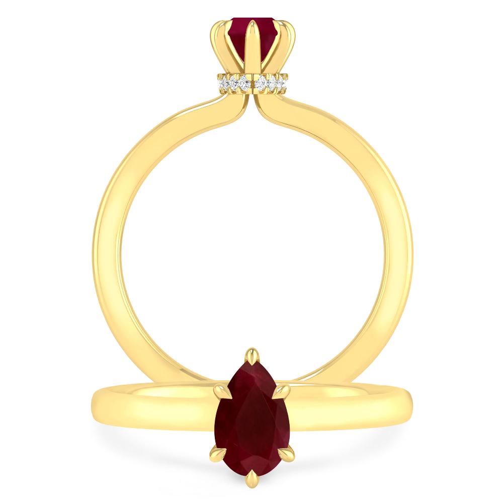 Yellow Gold - Ruby