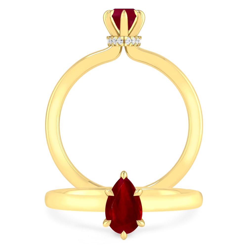 Yellow Gold - Ruby