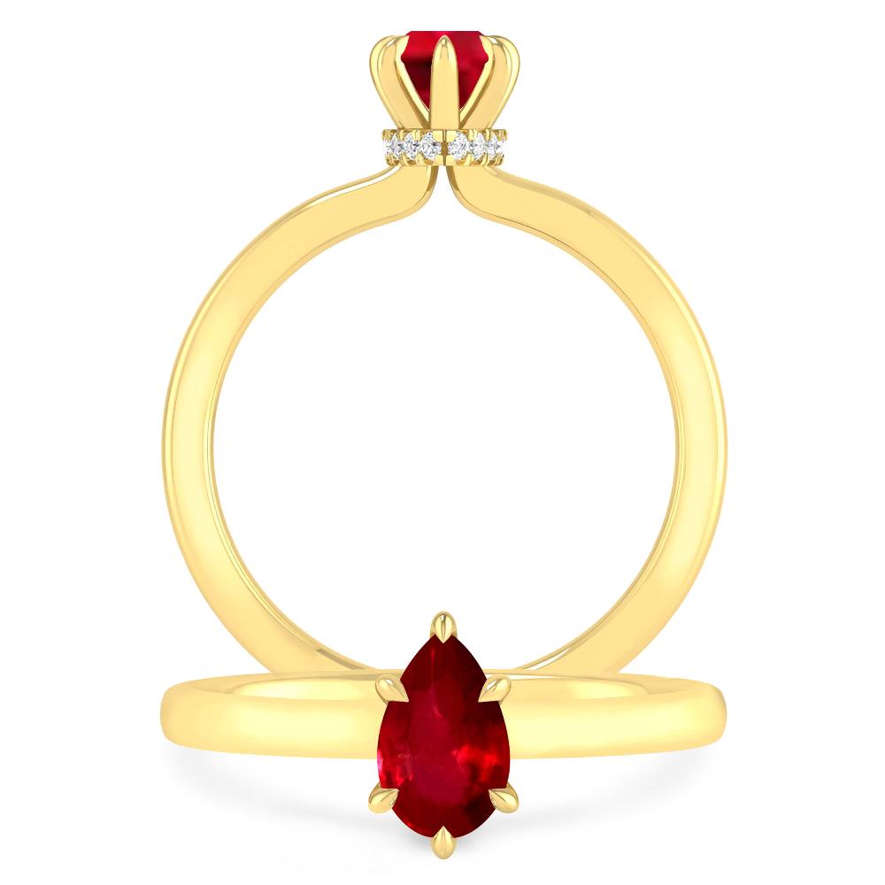 Yellow Gold - Ruby