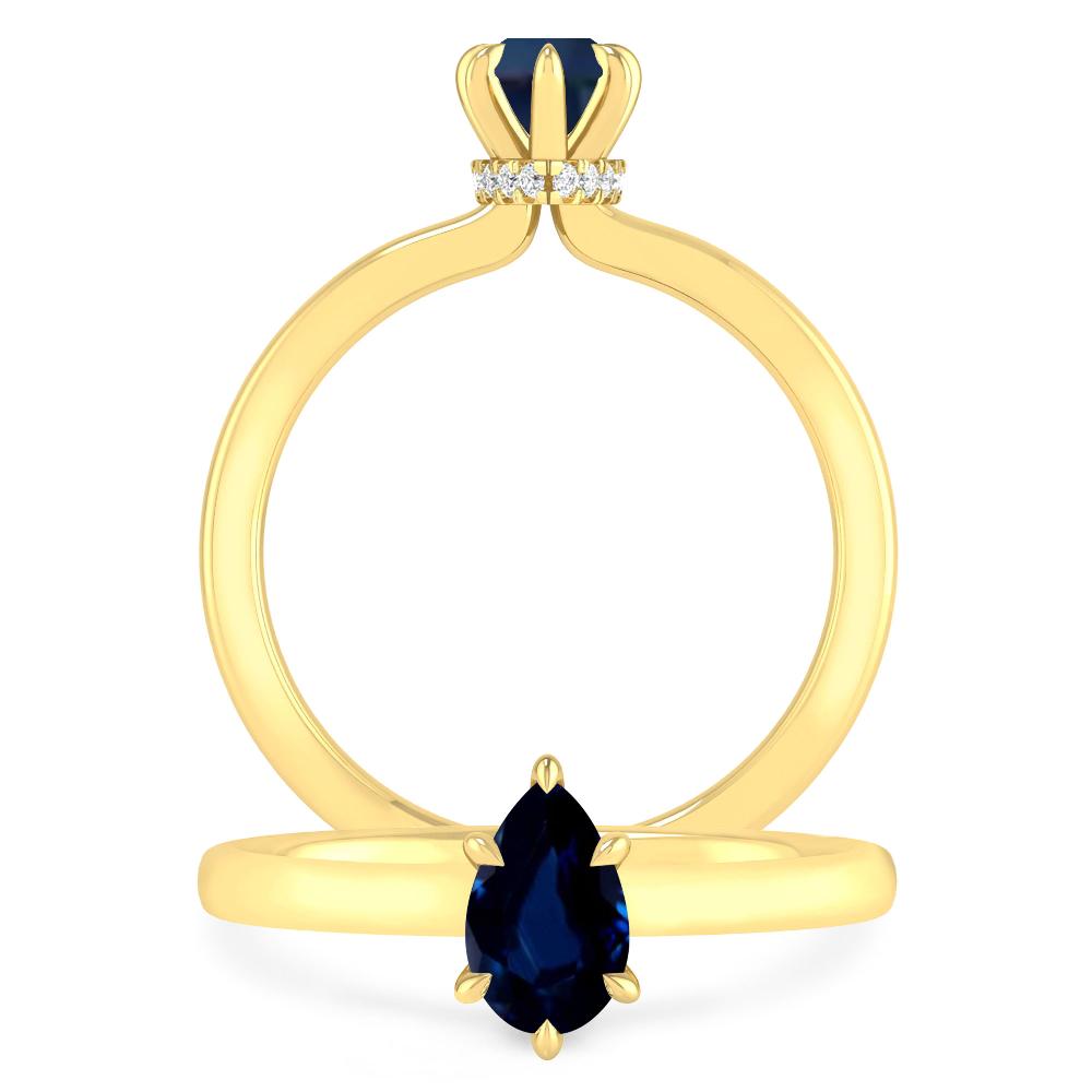 Yellow Gold - Sapphire