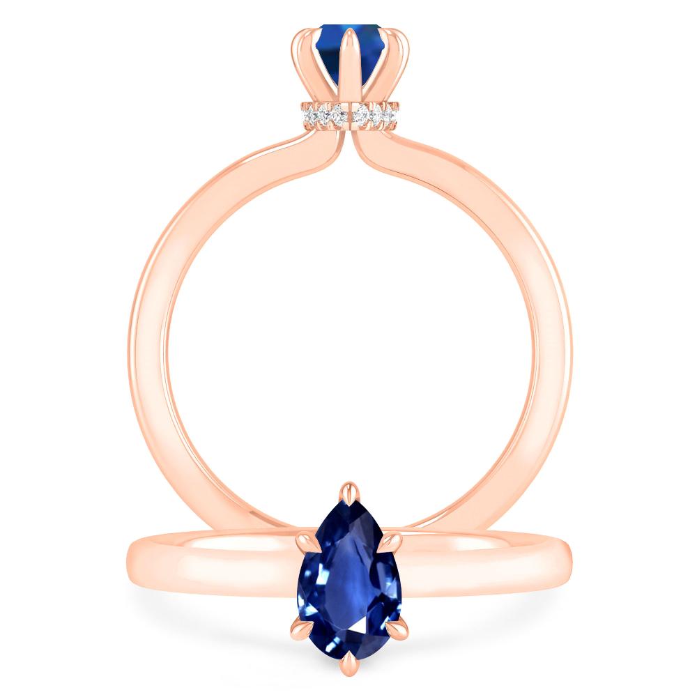 Rose Gold - Sapphire
