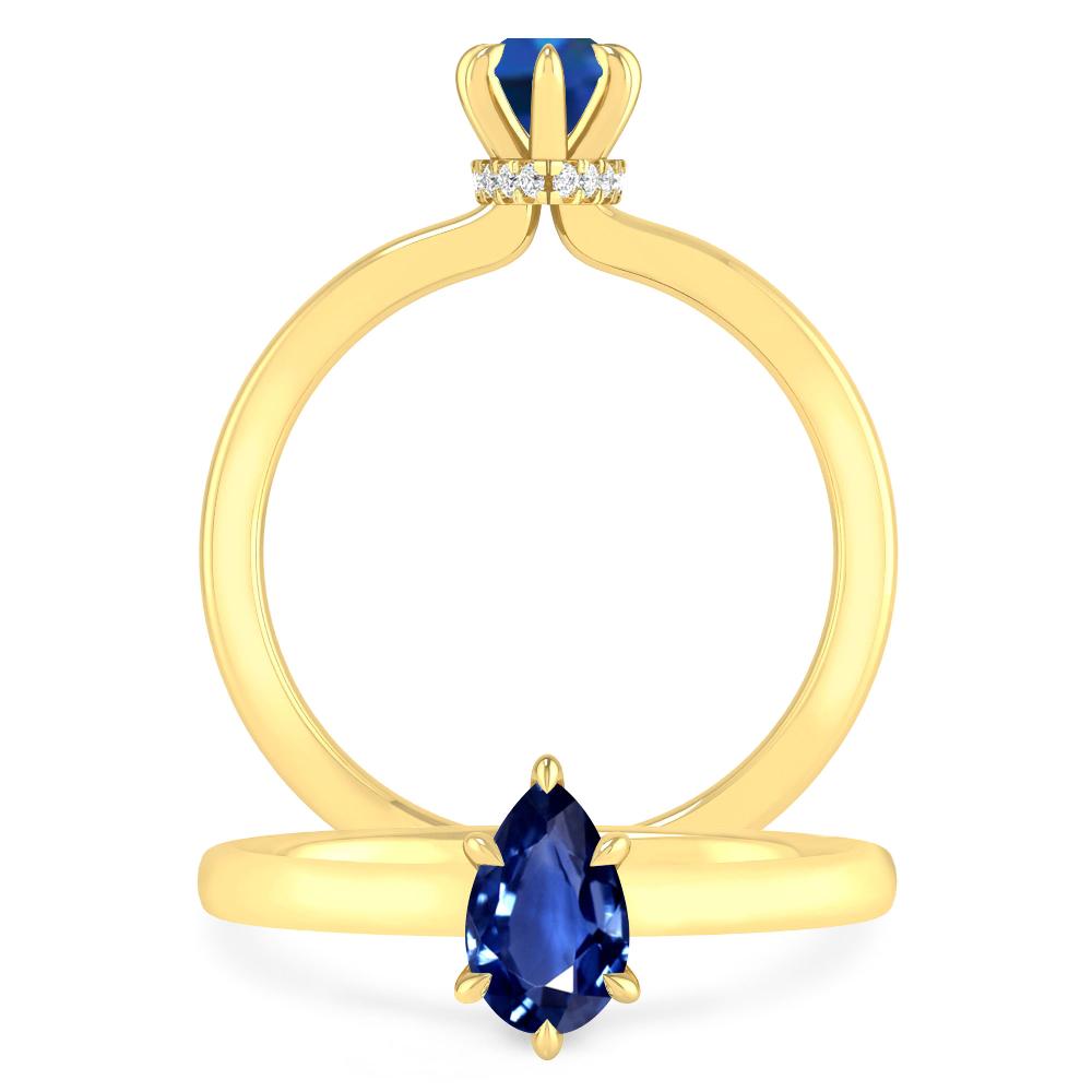 Yellow Gold - Sapphire