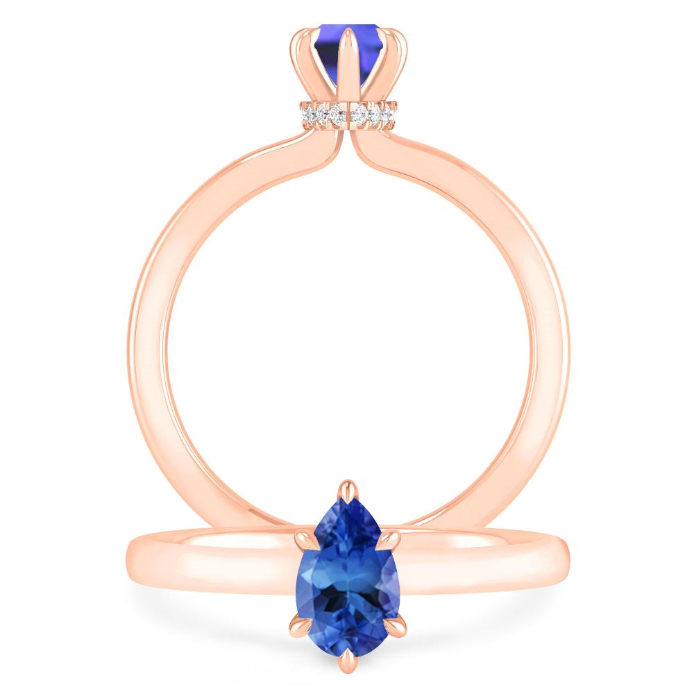 Rose Gold - Tanzanite
