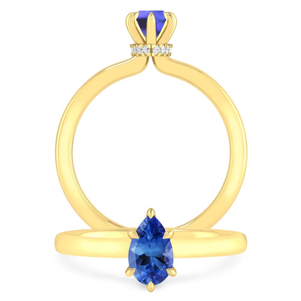 Yellow Gold - Tanzanite