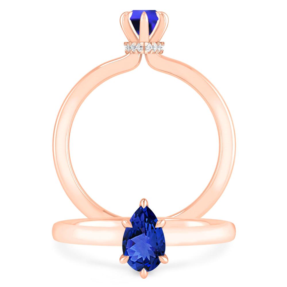 Rose Gold - Tanzanite