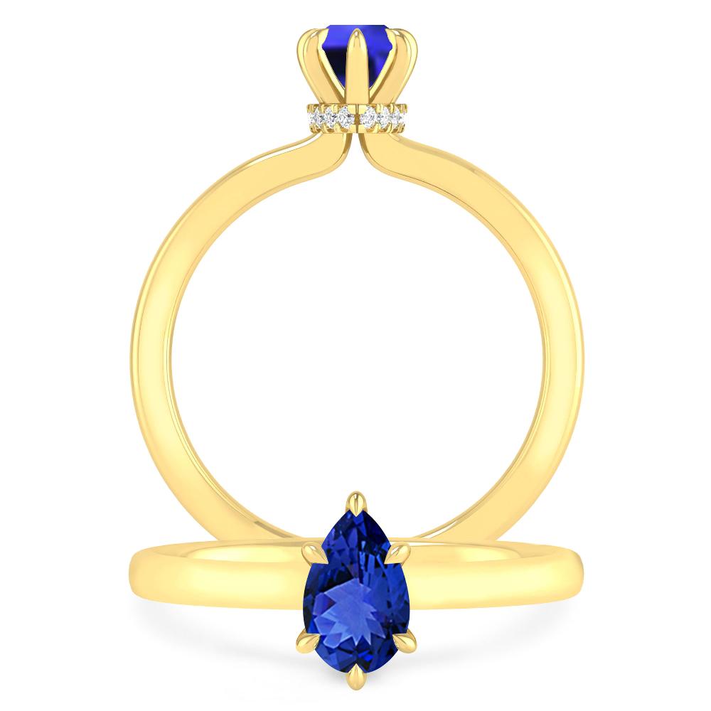 Yellow Gold - Tanzanite