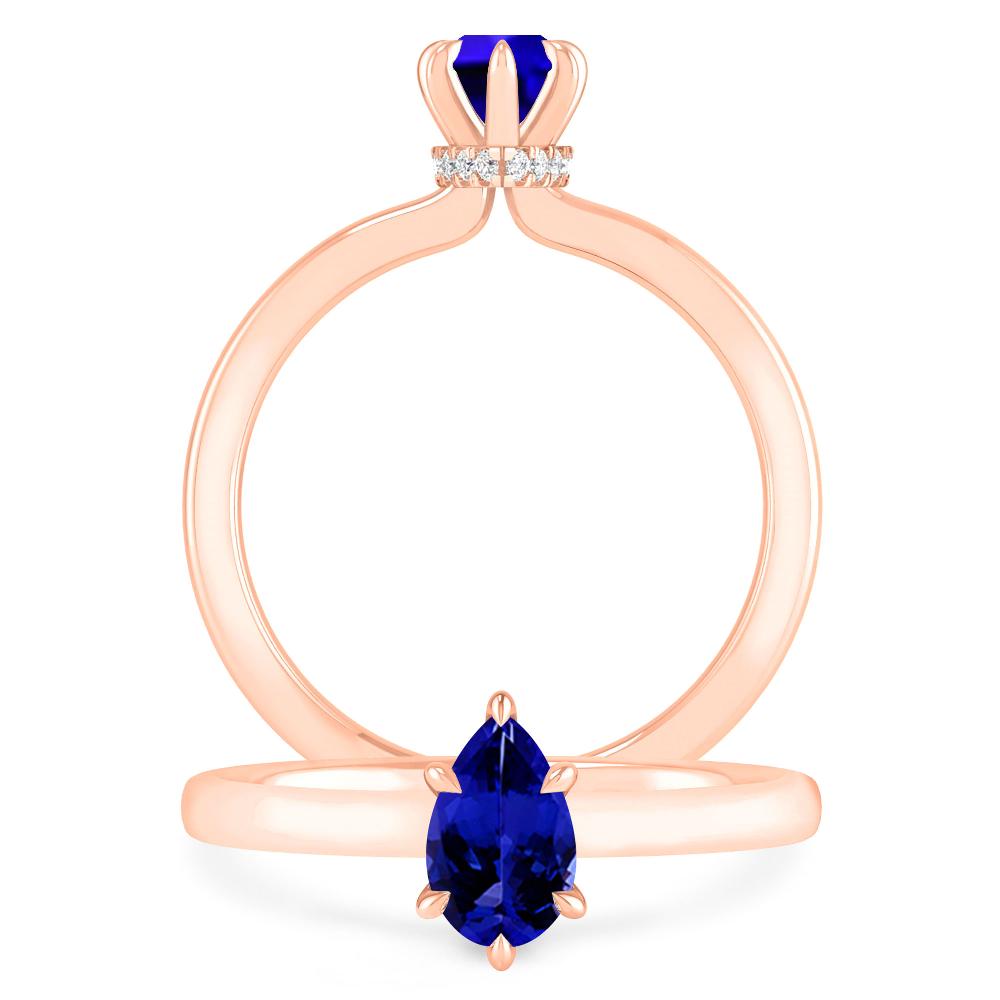 Rose Gold - Tanzanite