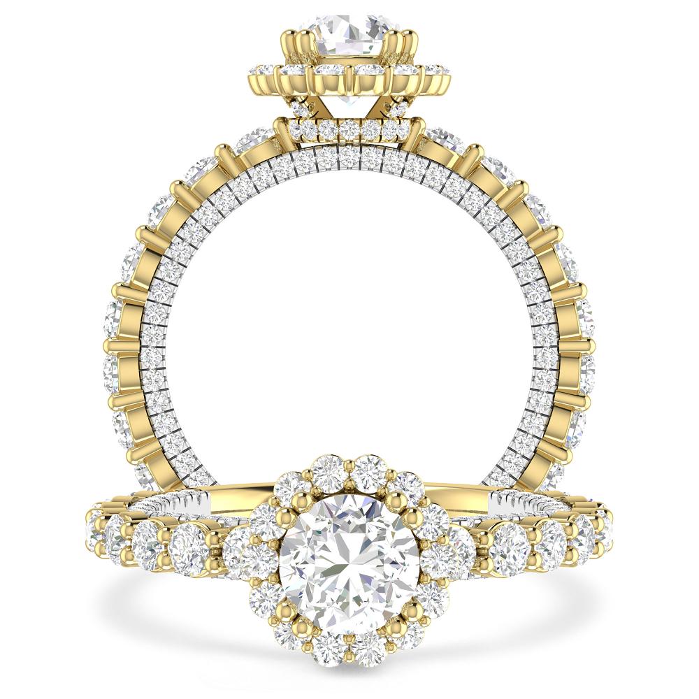 Yellow Gold/White Gold - Round