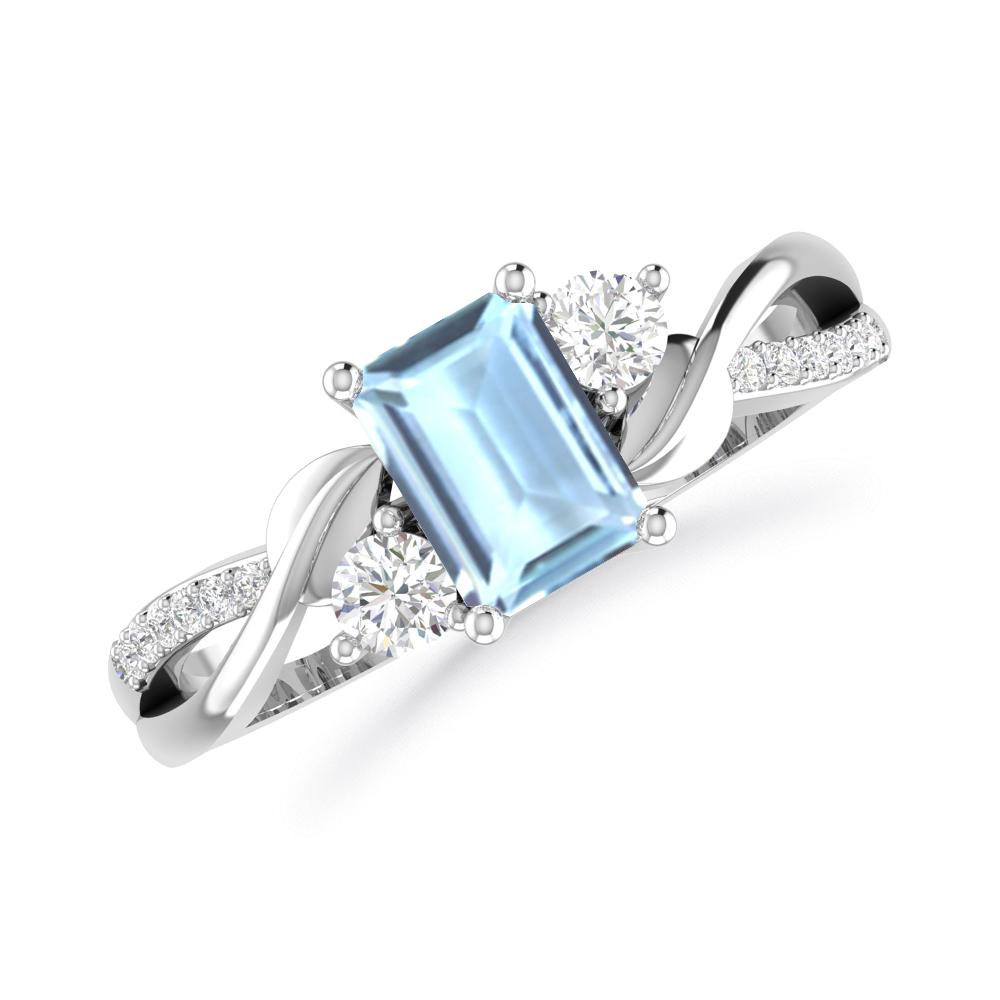 White Gold - Aquamarine