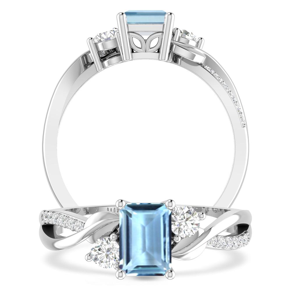 White Gold - Aquamarine