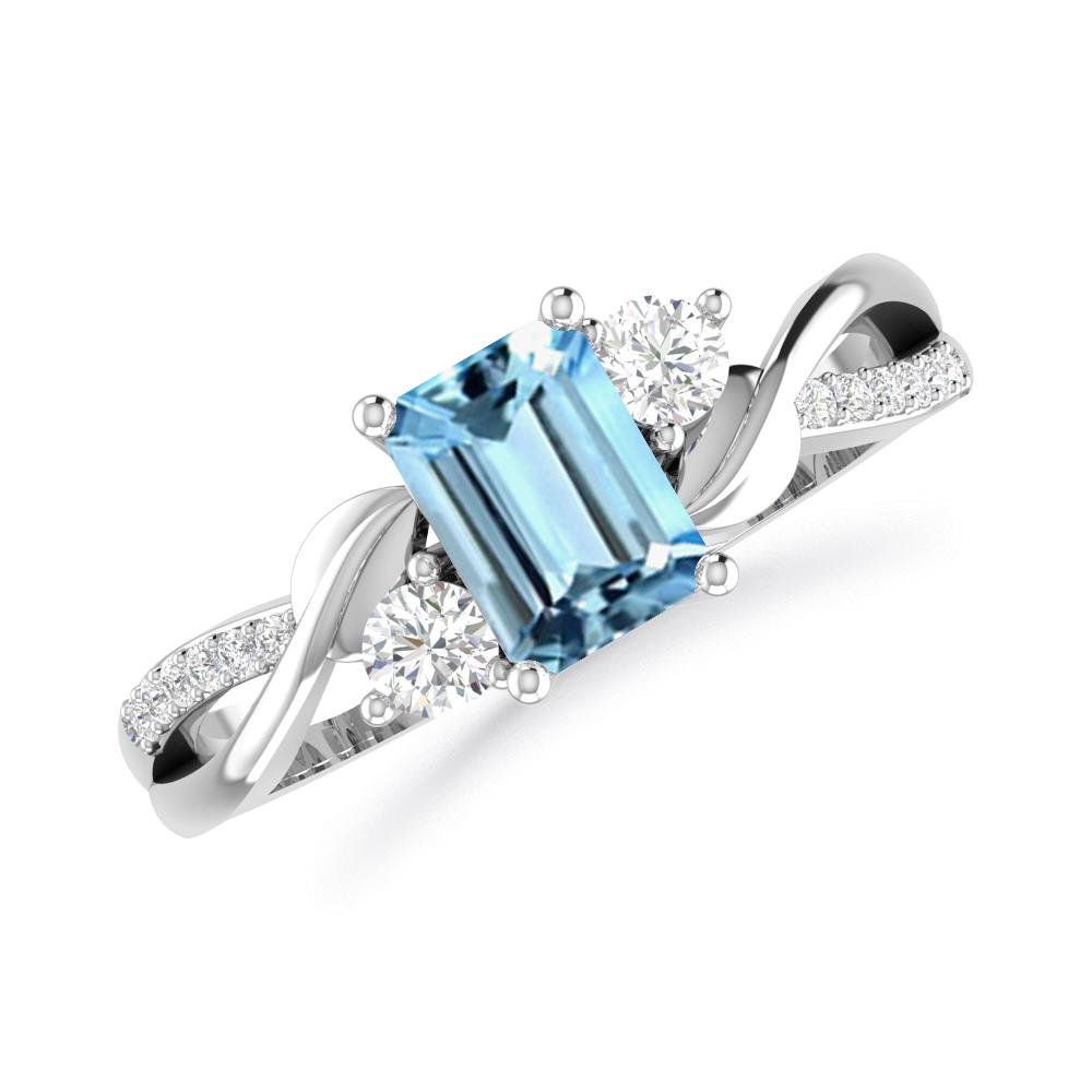 White Gold - Aquamarine