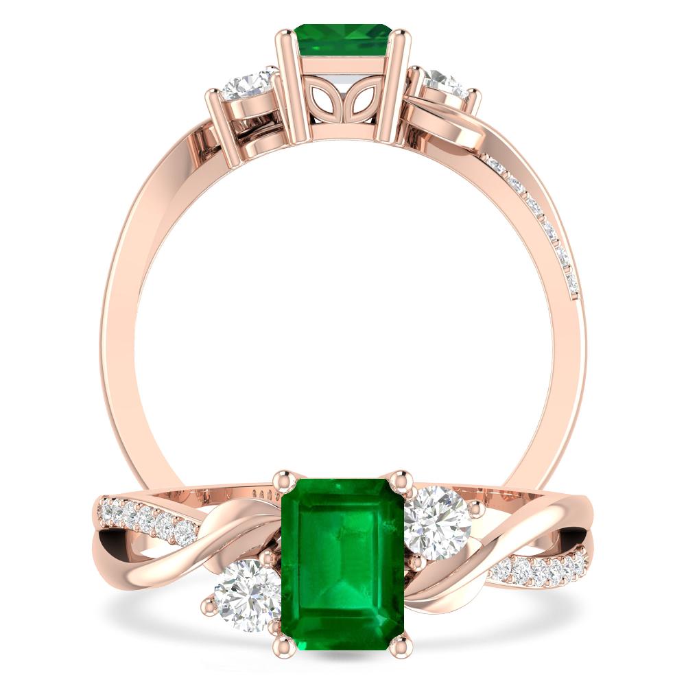 Rose Gold - Emerald
