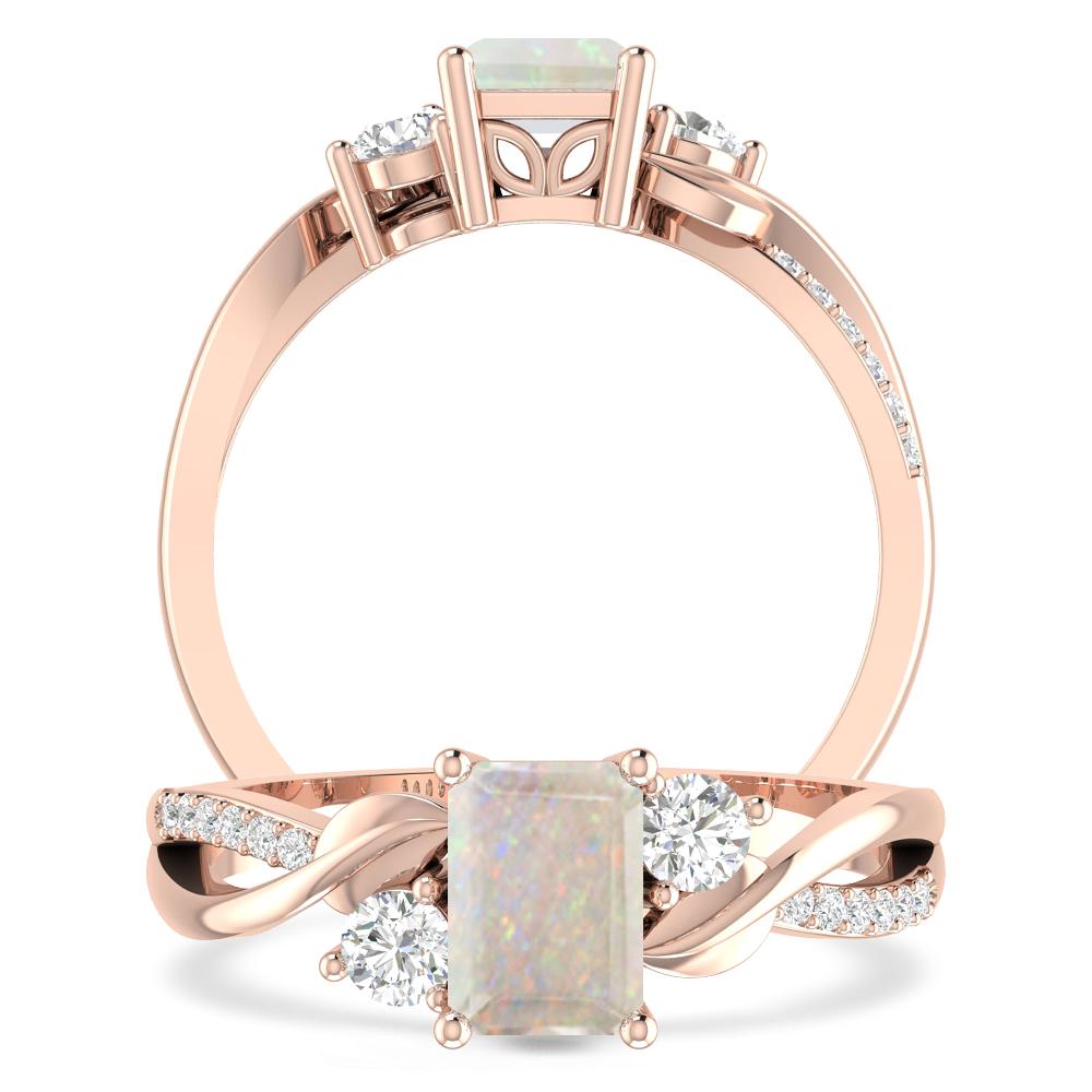 Rose Gold - Opal