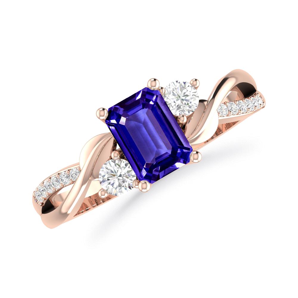 Rose Gold - Tanzanite