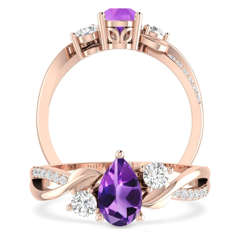 Rose Gold - Amethyst