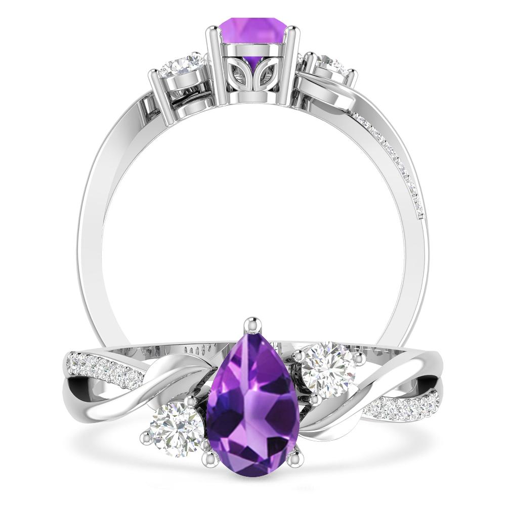 White Gold - Amethyst