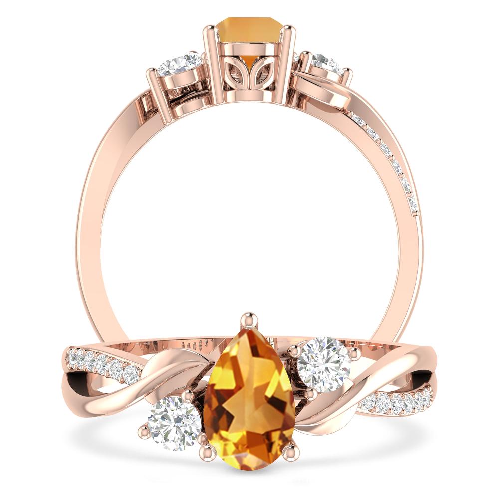 Rose Gold - Citrine