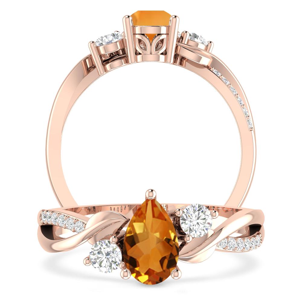 Rose Gold - Citrine