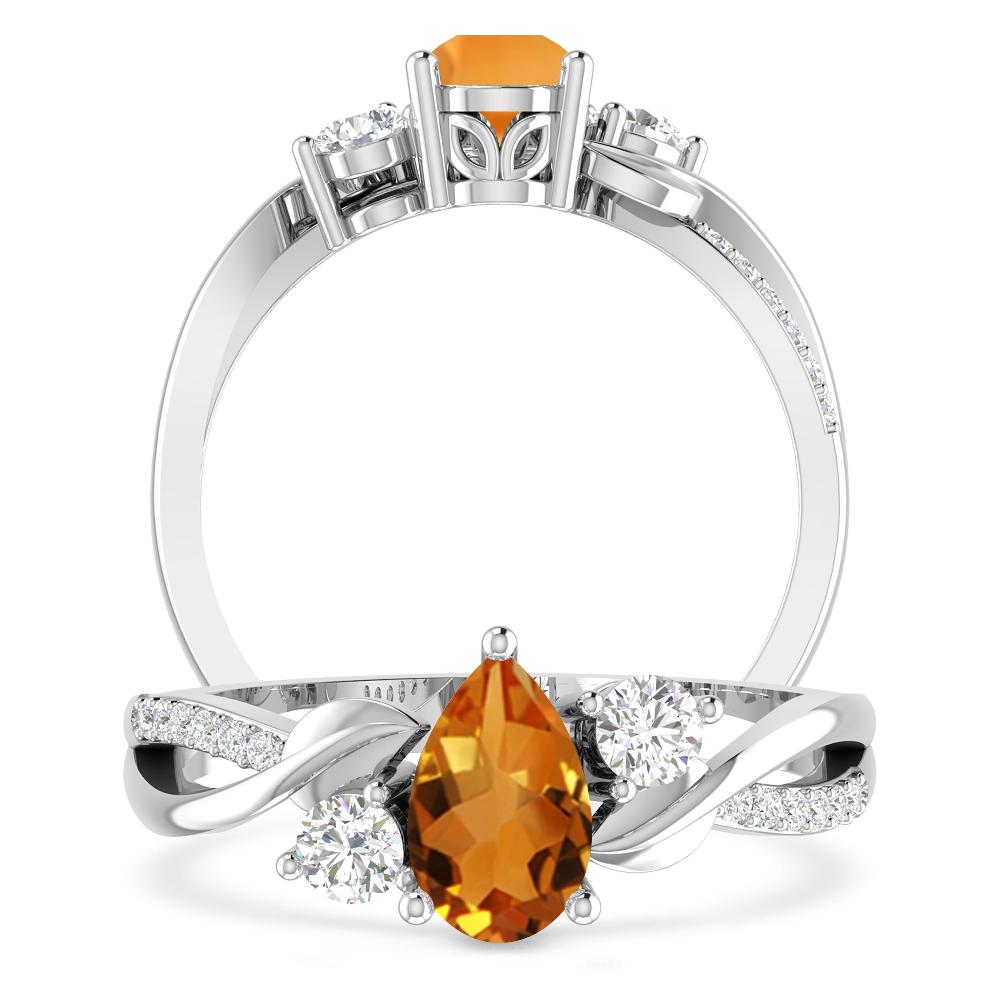 White Gold - Citrine