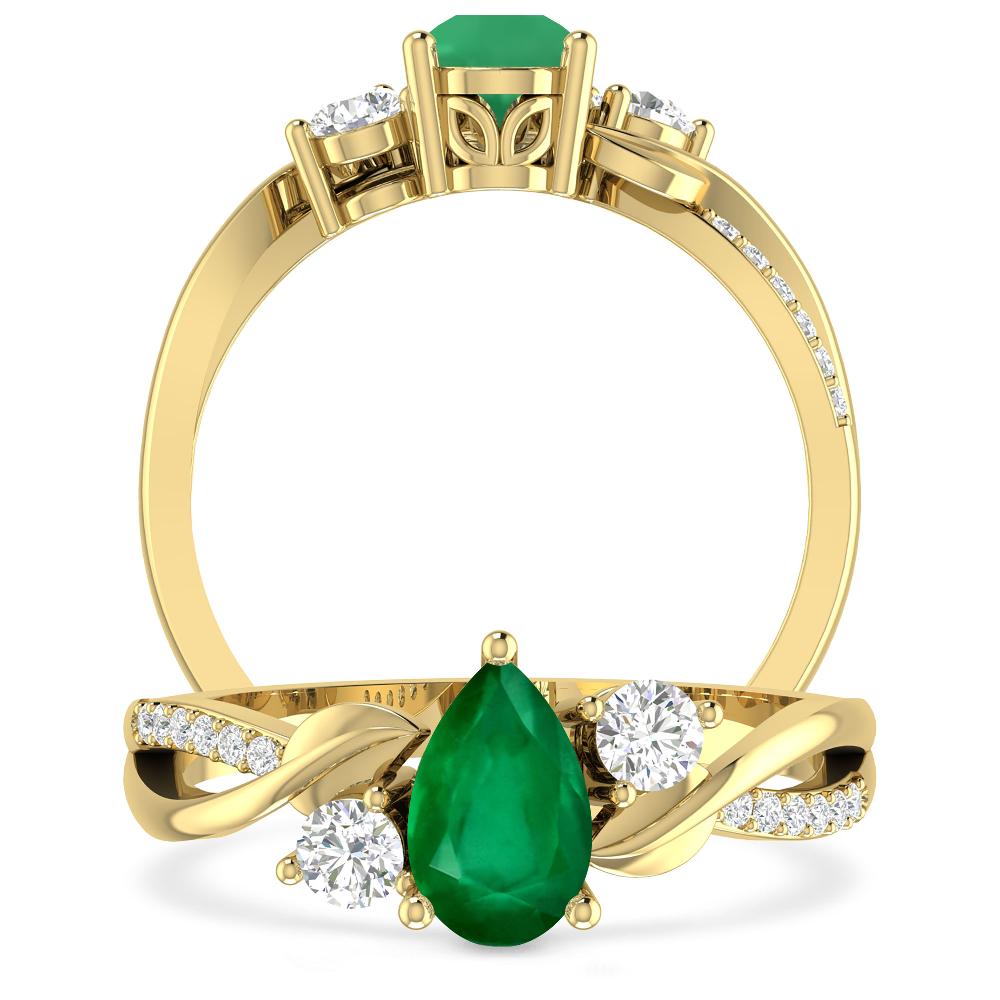 Yellow Gold - Emerald