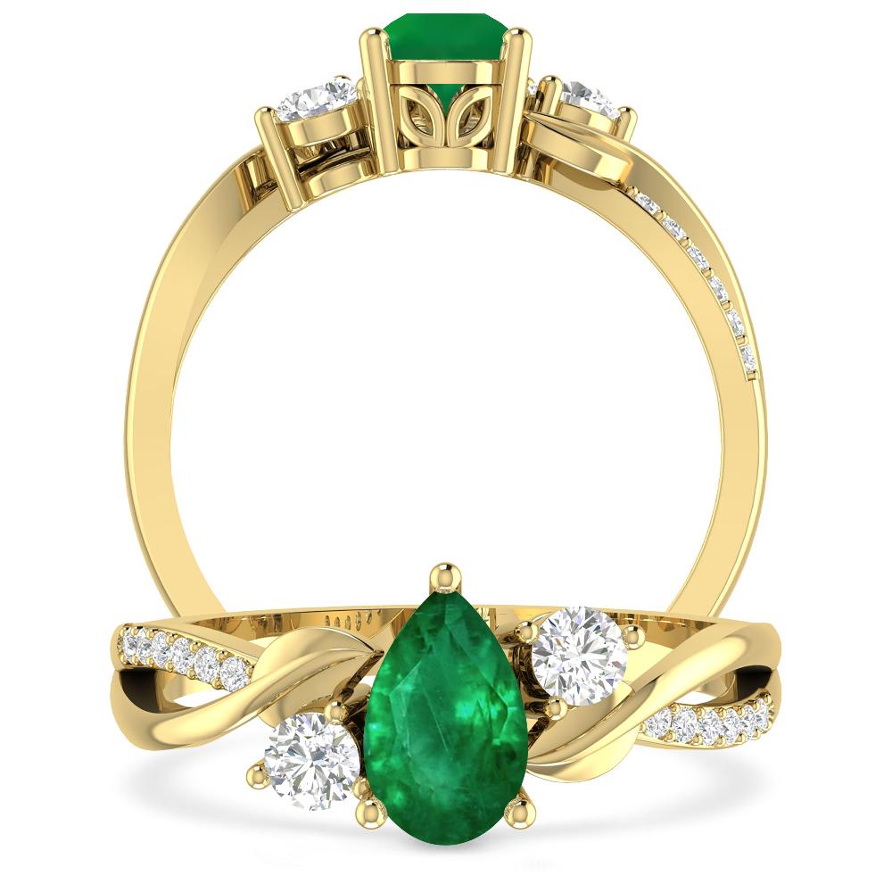 Yellow Gold - Emerald