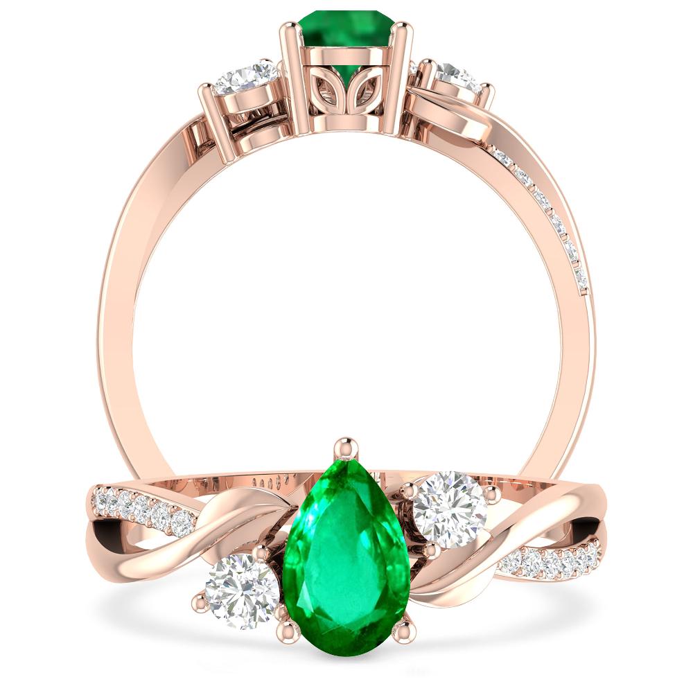 Rose Gold - Emerald