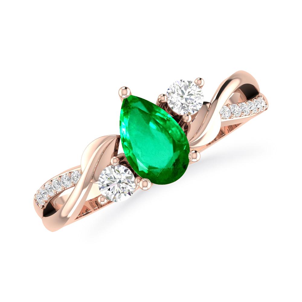 Rose Gold - Emerald