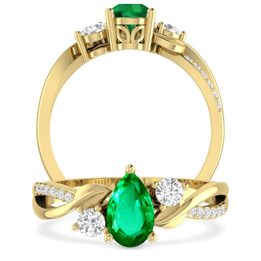 Yellow Gold - Emerald