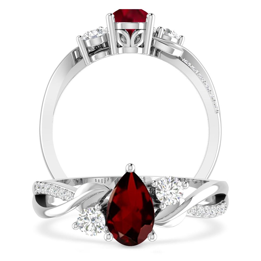 White Gold - Garnet