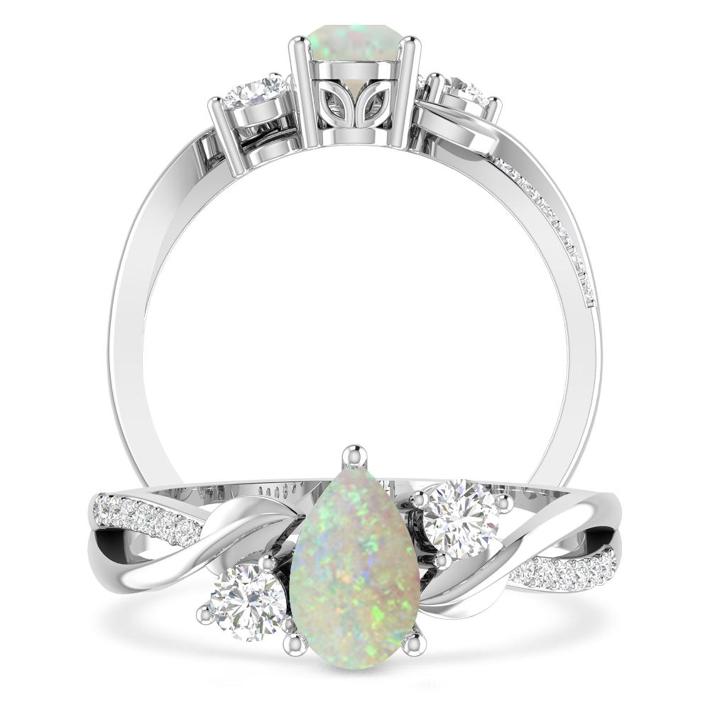 White Gold - Opal