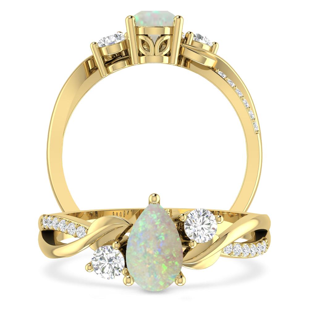 Yellow Gold - Opal