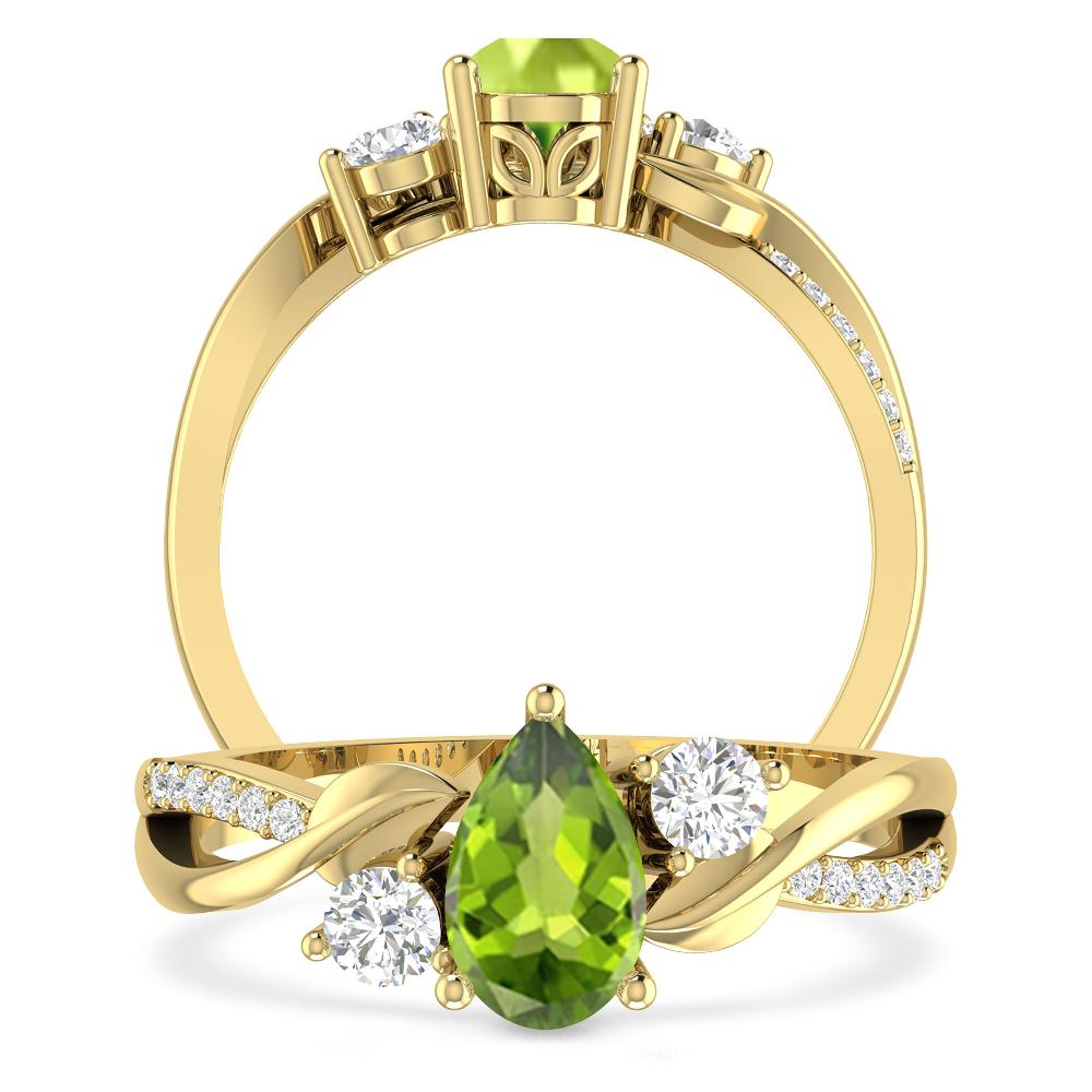 Yellow Gold - Peridot