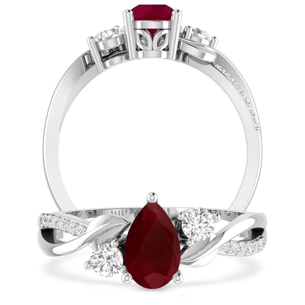 White Gold - Ruby