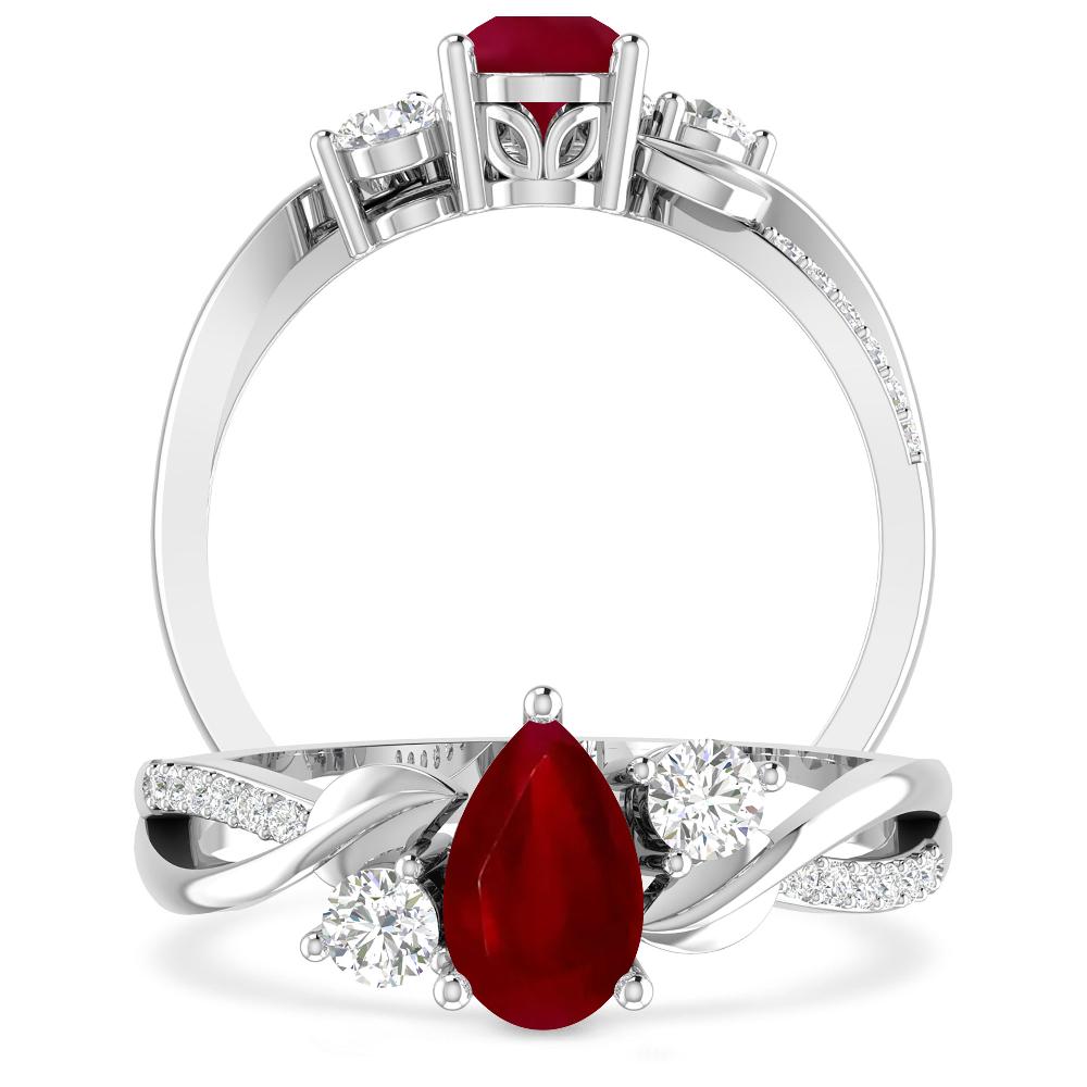 White Gold - Ruby
