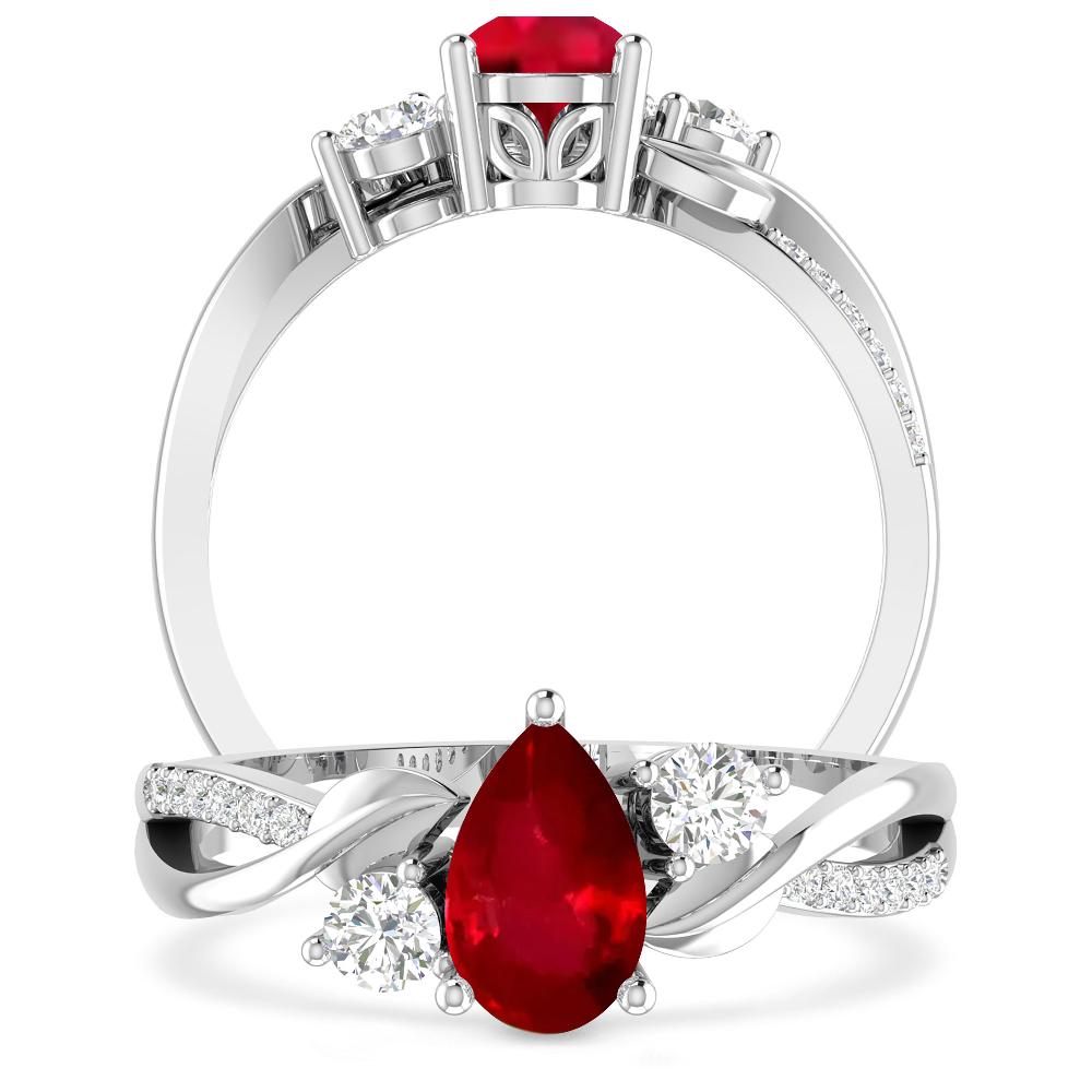 White Gold - Ruby