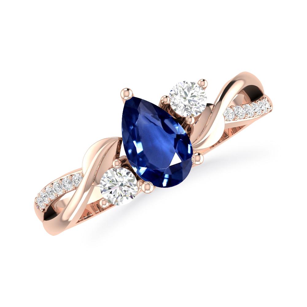 Rose Gold - Sapphire