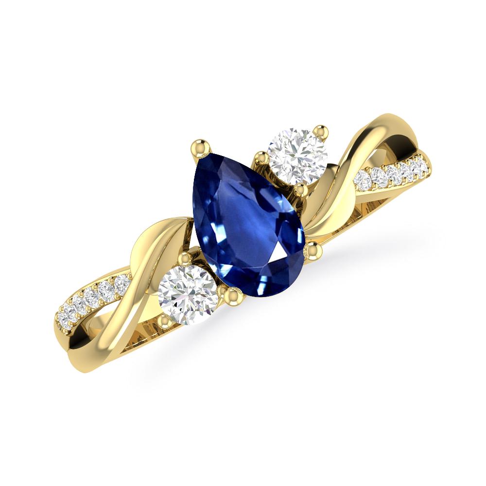 Yellow Gold - Sapphire