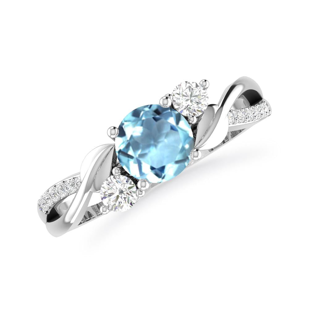 White Gold - Aquamarine