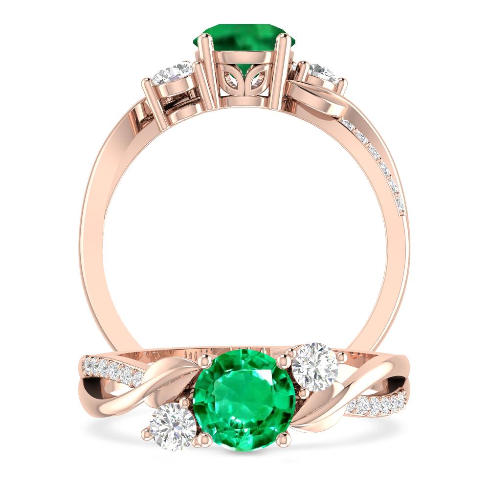 Rose Gold - Emerald