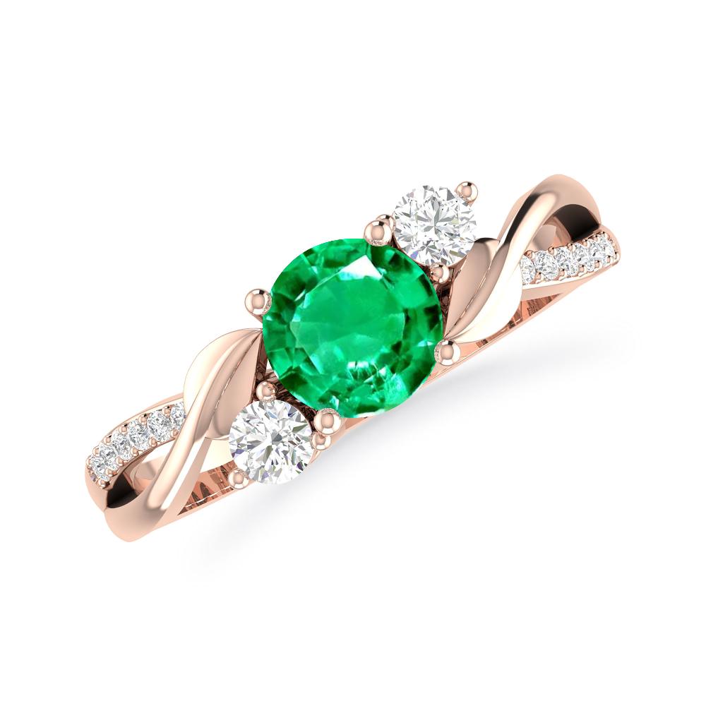 Rose Gold - Emerald
